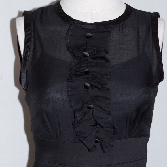 Black Ruffle Dress - Picture 2 of 9
